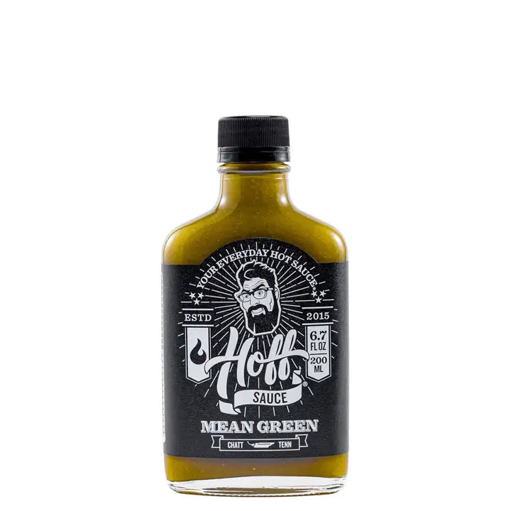 Hoff & Pepper Mean Green - Hoff's Green Jalapeno Hot Sauce