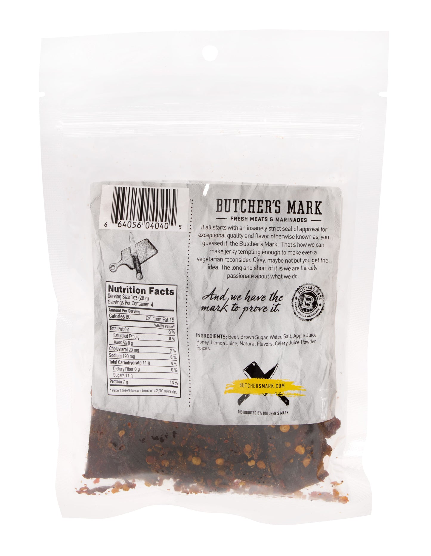 Butcher's Mark Red Hot Beef Jerky