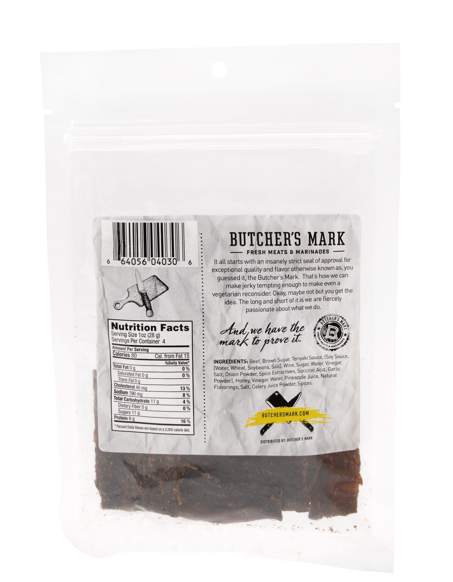 Butcher's Mark Teriyaki Beef Jerky